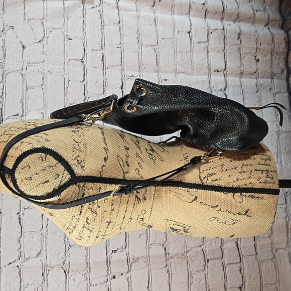 Black Leather Backpack by Michael Kors Gold Hardware EUC - Picture 5 of 13